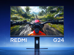 O novo monitor para jogos Redmi G24 custa cerca de US$ 79 na China. Na foto: o monitor. (Fonte da imagem: Xiaomi - editado