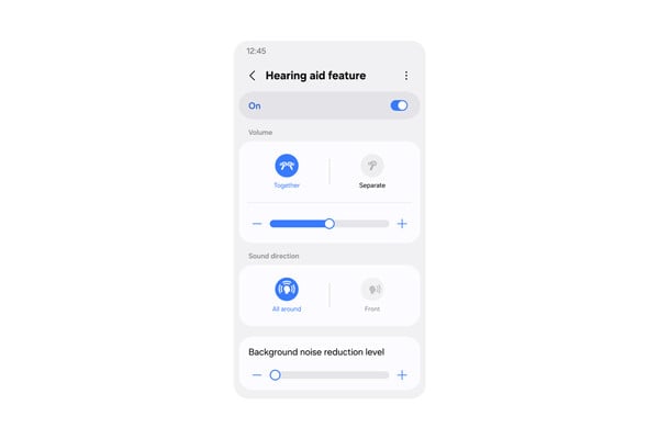 Os usuários terão acesso aos recursos disponíveis em aparelhos auditivos premium.