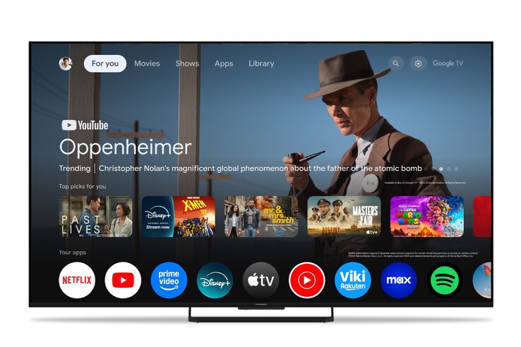 A Google TV Thomson MG7C15 MiniLED de 75 polegadas. (Fonte da imagem: Thomson)