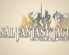 O logotipo oficial de Final Fantasy Tactics: The Ivalice Chronicles, com silhuetas de personagens do RPG tático remasterizado (Fonte da imagem: Square Enix Press Site)