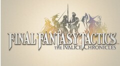 O logotipo oficial de Final Fantasy Tactics: The Ivalice Chronicles, com silhuetas de personagens do RPG tático remasterizado (Fonte da imagem: Square Enix Press Site)