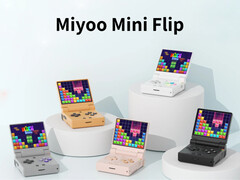 O Miyoo Mini Flip em suas cinco cores de lançamento. (Fonte da imagem: Miyoo - editado)