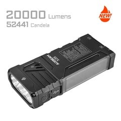 Acebeams X35 com luz lateral e três potentes LEDs frontais.