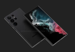 O Galaxy S23 Ultra parece ser uma atualização iterativa sobre o Galaxy S22 Ultra. (Fonte de imagem: @OnLeaks & Smartprix)