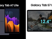 A Samsung lançará pelo menos dois novos tablets em junho de 2021, ambos modelos Lite. (Fonte da imagem: WalkingCat)