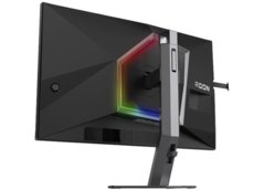 O AOC Agon Pro AG246FK6 AOC apresenta iluminação Light FX RGB na parte traseira. (Fonte da imagem: Display Specifications)