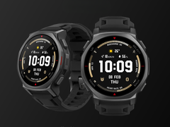 O T-Rex 3 Pro 44 mm Onyx Black da Amazfit (na foto) foi lançado na China. (Fonte da imagem: Amazfit)