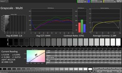 CalMAN Grayscale (Escala de cinza)