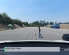 O modelo Y sem radar passou no teste de detecção de pedestres (imagem: Euro NCAP)