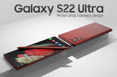 O Galaxy S22 Ultra eliminará uma grande carcaça de câmera. (Fonte de imagem: LetsGoDigital & Technizo Concept)