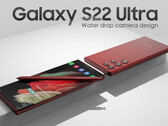 O Galaxy S22 Ultra eliminará uma grande carcaça de câmera. (Fonte de imagem: LetsGoDigital &amp; Technizo Concept)