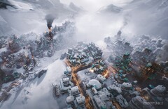 Frostpunk 2 permite que os jogadores construam cidades muito maiores do que a primeira parte. (Imagem: 11 Bit Studios)