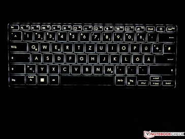 Luz de fundo do teclado