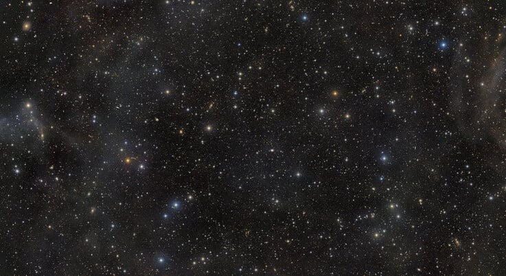 A imagem foi captada pelo Observatório Vera C. Rubin.