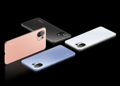 O Xiaomi 11 Lite 5G NE estará disponível em quatro cores. (Fonte da imagem: Xiaomi)