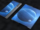 Conceito de smartphone Xiaomi Mi Alpha R com tela retrátil. (Fonte de imagem: LetsGoDigital/Concept Creator)