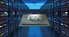 O processador EPYC 7643 Milan tem um TDP de 225 W. (Fonte da imagem: AMD/Masterdc - editado)