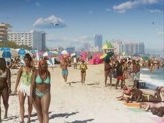 O primeiro trailer de GTA 6 mostra um grande número de NPCs na praia.
