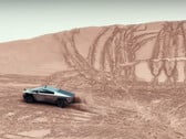 O Tesla Cybertruck lida sem esforço com montanhas arenosas na corrida off-road do deserto KOH (imagem: DennisCW / Youtube)