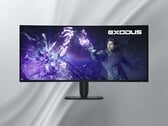 Exibição da parte frontal do monitor Alienware AW3926QW 5K OLED