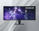 Exibição da parte frontal do monitor Alienware AW3926QW 5K OLED