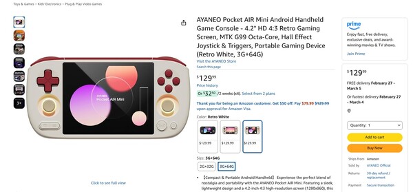 A versão com 3 GB de RAM está disponível em três cores, mas leva algumas semanas para ser entregue.