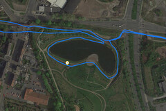 GPS Test: Huawei Y7 2019: Cycling around a lake