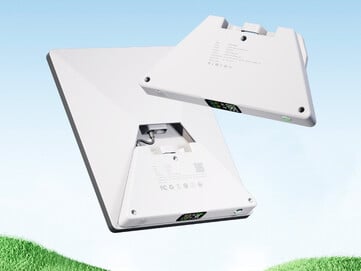 O PeakDo LinkPower 1 foi projetado para se encaixar na parte traseira do Starlink Mini. (Fonte da imagem: PeakDo)