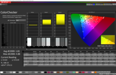 CalMAN - Precisão das cores: Teste de cor ColorChecker