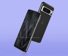 O Pixel 8 Pro será um dos dois dispositivos lançados no final deste ano com o Tensor G3. (Fonte da imagem: @OnLeaks & SmartPrix)