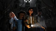 Imagem promocional de um filme de terror via Roblox
