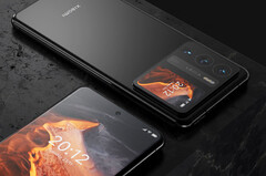 O Xiaomi 12 Ultra, como imaginado pela LetsGoDigital &amp;amp; Tehnizo Concept. (Fonte da imagem: LetsGoDigital)