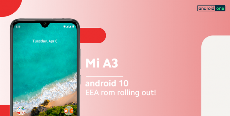 V11.0.8.0.QFQEUXM é a última atualização para o Mi A3 na Europa. (Fonte da imagem: Xiaomi)