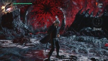 Na foto: Uma captura de tela do jogo Devil May Cry 5.