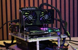 KFA2 GeForce RTX 4060 1-Click OC 2X em nossas medições de ruído