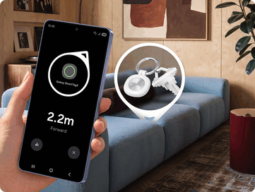 Visualização da bússola do Samsung SmartTag 3.