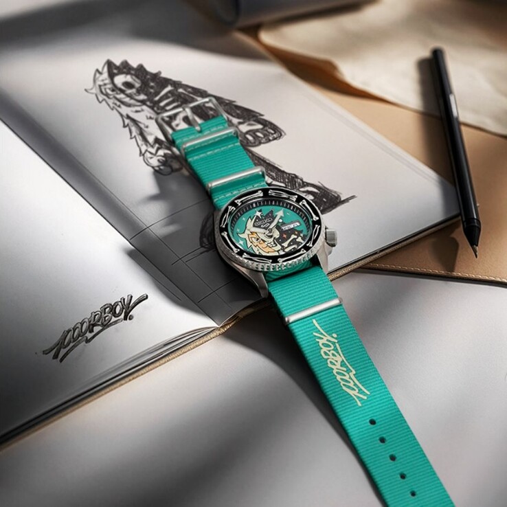 O relógio colaborativo Seiko 5 Sports x Poorboy SRPM17K. (Fonte da imagem: Seiko via Q-P Magazine)