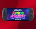 O filme Super Mario Galaxy sendo reproduzido no console Switch 2 (Fonte da imagem: Illumination, Nintendo of America com edições)
