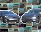 A comparação entre o HW3 Tesla Model S e o HW4 Tesla Model Y mostrou diferenças visuais surpreendentes. (Fonte da imagem: AI DRIVR - editado)