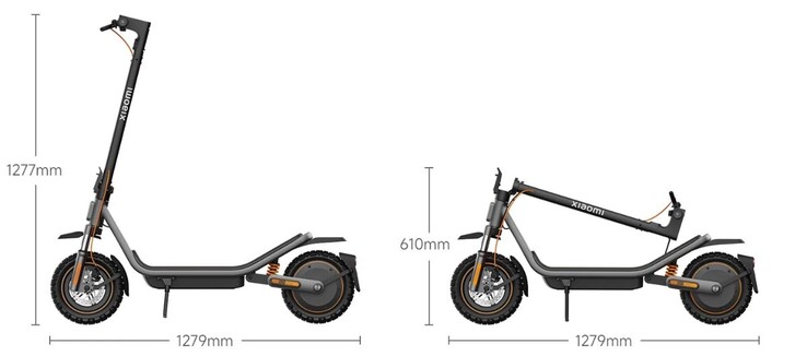 As dimensões do Xiaomi Electric Scooter 6 Pro. (Fonte da imagem: Xiaomi)