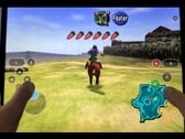 The Legend of Zelda: Ocarina of Time rodando nativamente em um iPad. 
