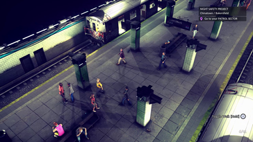 Os jogadores patrulham uma movimentada estação de metrô renderizada em uma detalhada perspectiva de cima para baixo (Fonte da imagem: Fallen Tree Games)