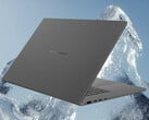 O novo Zenbook A16 vem em um acabamento cinza Islândia.