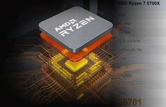 O Ryzen 7 5700X é um dos novos processadores de desktop de nível de entusiastas da AMD. (Fonte de imagem: AMD/PassMark - editado)