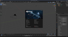 Vista inicial do Blender 5 beta. (Fonte da imagem: Blender)