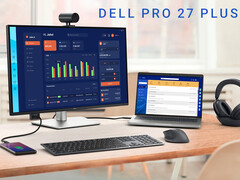A Dell apresenta o monitor Pro 27 Plus 4K com hub USB-C (Fonte da imagem: Dell - editado)