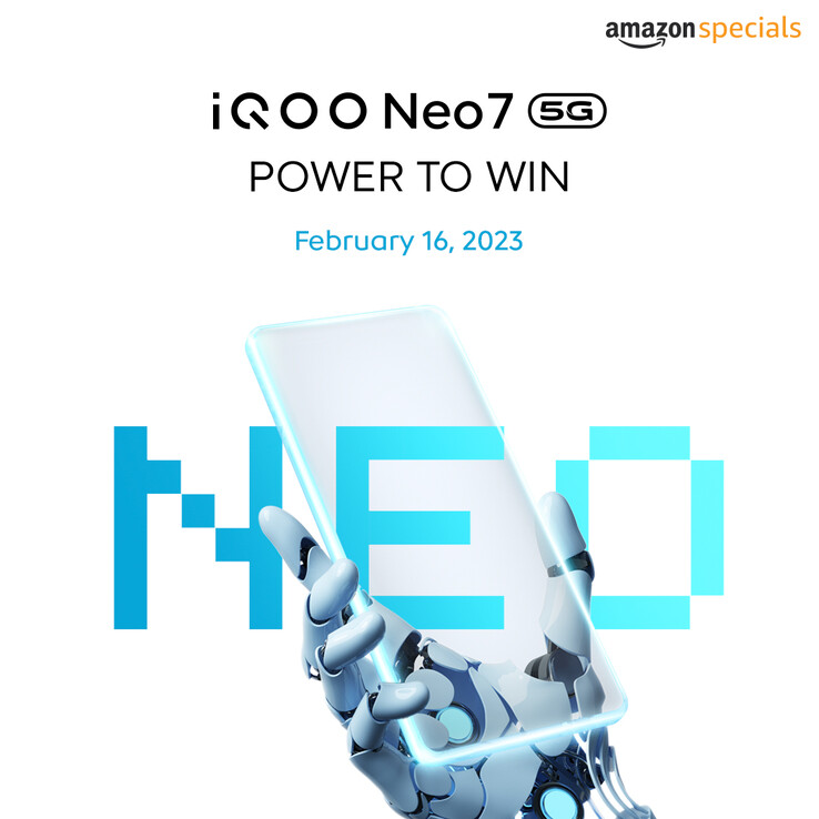 O Neo7 tem uma data de lançamento indiana. (Fonte: iQOO IN)