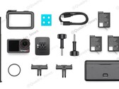 O DJI Osmo Action 5 Pro contará com 3 baterias para sessões de gravação prolongadas. (Fonte da imagem: @Quadro_News via Twitter/X)