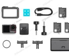 O DJI Osmo Action 5 Pro contará com 3 baterias para sessões de gravação prolongadas. (Fonte da imagem: @Quadro_News via Twitter/X)