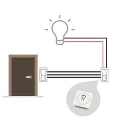 um mini-relé, por exemplo, para instalação atrás de interruptores de luz,